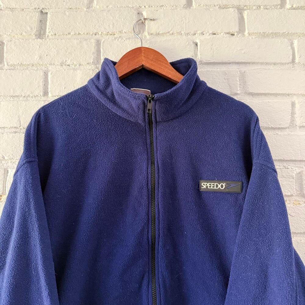 Speedo Men's Navy and Blue Jacket